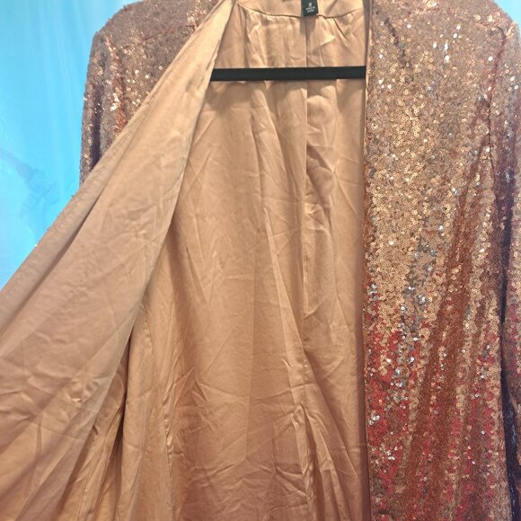Torrid Rose Gold Sequin Cardigan - Picture 8 of 12